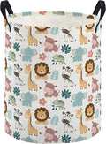 ESSME Kids Laundry Basket,Animal Hamper Collapsible Canvas Waterproof Storage Bin for Girls, Cute Hamper,Gift Baskets.(Animal)