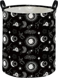 Kids Laundry Basket Star Hamper for Nursery Hamper Cute Kids Storage Bin Room Decor for Home(Black)
