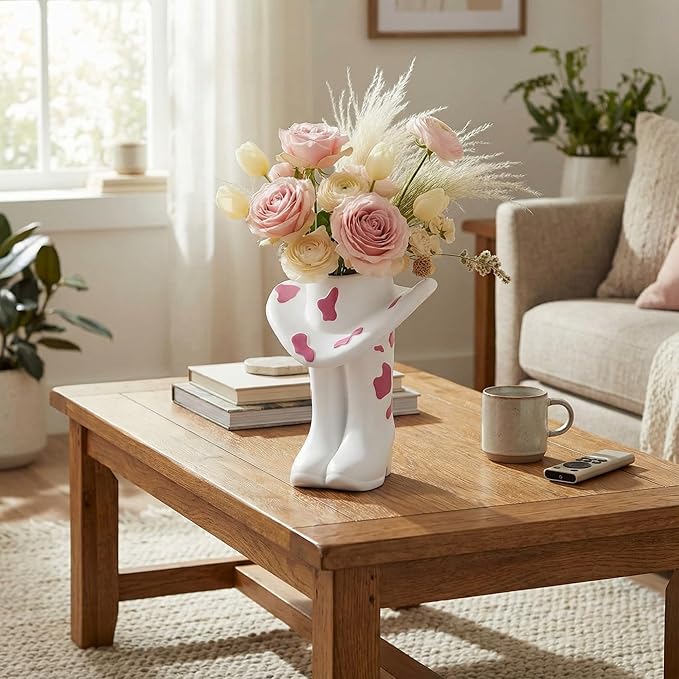 Pink Cowgirl Boot Vase Centerpiece Boot Shape Boxes Decorations West Cowgirl Home Decor Western Country Accent Vase Hat Planter for Modern Aesthetic Room Wedding Decor
