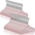 Casafield 100 Velvet Baby Hangers - 11" Size for Infant & Toddler Clothes - Light Pink