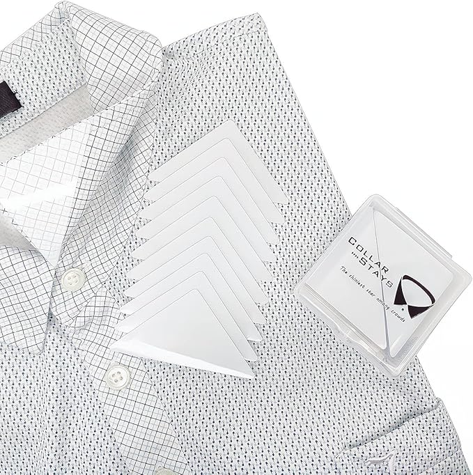 Collar Stays for Polo Shirts, No Curl Collar Polo Shirt Collar Stays, Polo Shirt Collar Fixed Great for Any Shirt with Collar