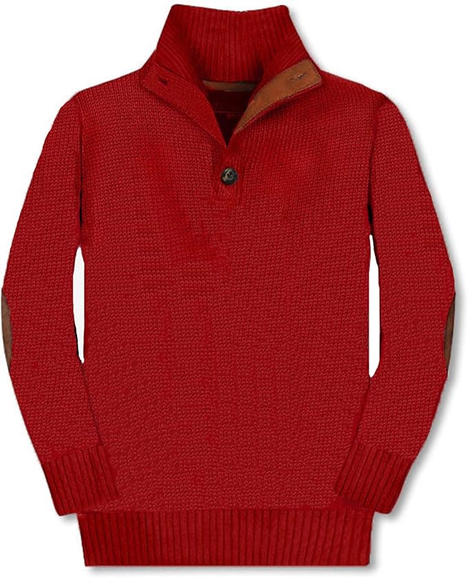 Gioberti Kids and Boys 100% Cotton Button Down Collar Knitted Pullover Sweater