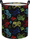 Baby Laundry Hamper kids laundry Basket Waterproof Laundry Bag for Bedroom Toy Clothes Organizer Room Décor(Game)