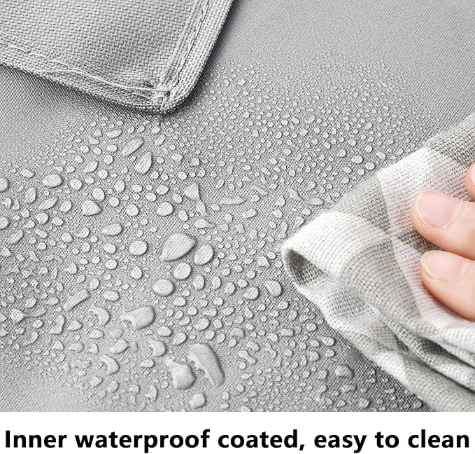 Windyun 3 Pcs Hypotenuse Laundry Sorter Replacement Bags Hamper Cart Removable Replacement Bags Laundry Storage Organizer Bag Hamper Liner, No Hooks 14.76 x 8.66 x 23.23/19.29 Inch(Gray)