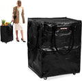 WORKPRO Large Rolling Grocery Bag, 36-Gallon Tote with 5 Wheels, 110 lbs Capacity, Dual Carry, Wide Zipper & Extra Storage for Shopping, Laundry & Moving