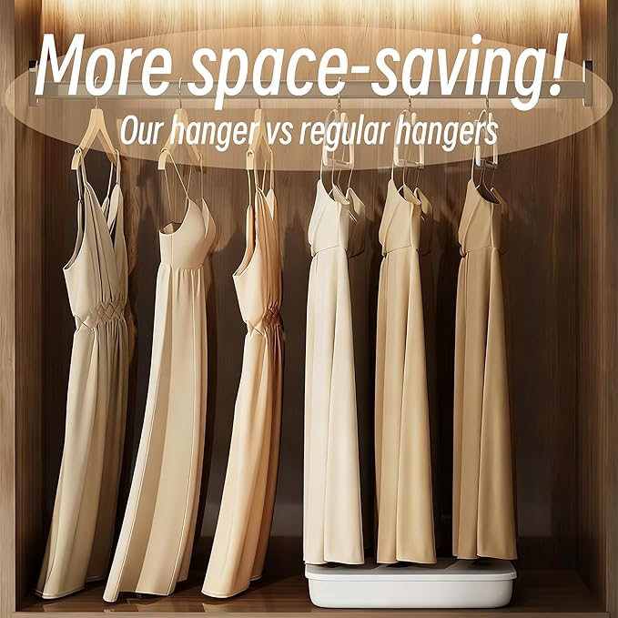 Short Neck Plastic Hangers, Heavy Duty Clothes Hangers Pants Hangers Non Slip 360° Swivel Hook, Space Saving Closet Organizer for Shirts, Coats, Pants (10Pack Orange)