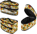 Rchsmod Sunflower Daisy Print Steam Iron Case Steamer Storage Bag Portable Travel Iron Carrier Bag with Handle Lightweight Iron Accessories, Case Only