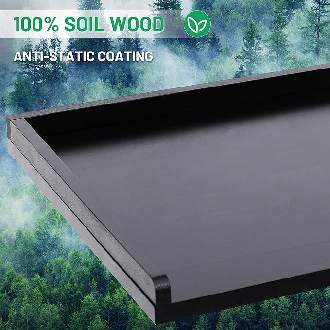 Washer Dryer Countertop, 100% Natural Wood, Laundry Countertop Over Washer and Dryer, Laundry Machine Topper for Front Loaders, Fits All Major Brands, Anti Vibration Pads, 54” x 27.5" Natural