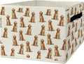 Goldendoodle Gifts Storage Bins & Boxes with Handles, Golden Doodle Gifts for Women Foldable Basket for Organizing, Dog Collapsible Storage Basket for Bedroom Bathroom Clothes Toys Books