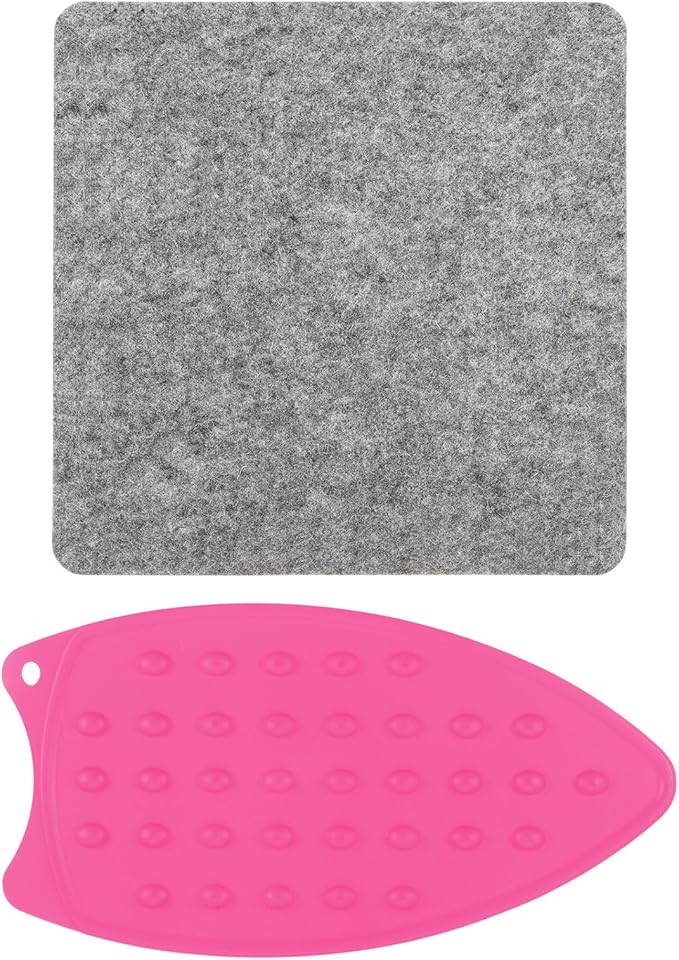 HARFINGTON Wool Pressing Mat 9" x 9" Wool Ironing Pad Sewing Notions for Crafts Quilter Quilting