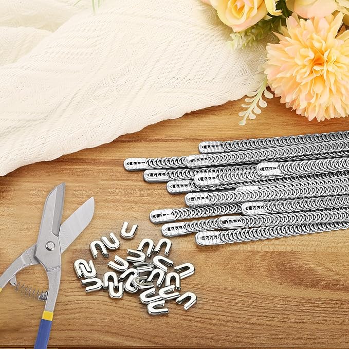 PATIKIL 10 Pcs 13.7 Inch 304 Stainless Steel Metal Steel Spiral Corset Boning, Metal Boning with 10pcs 6mm Boning Tips for Sewing Corset, Making Costume,Hoop Skirt, Collar (6mm Wide)