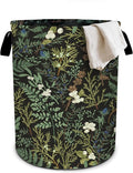 Vintage Herbs Floral Laundry Basket Laundry Hamper With Handles Collapsible Laundry Baskets Storage Basket For Room Bathroom Bedroom Decor