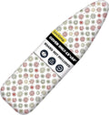 Ironing Board Cover and Pad 15"x54" Extra Thick Natural Cotton, Scorch and Stain Resistant Padding, Standard Size Iron Board Cover with Fasteners Heavy Duty Elastic Edge, Heatproof Sunflora
