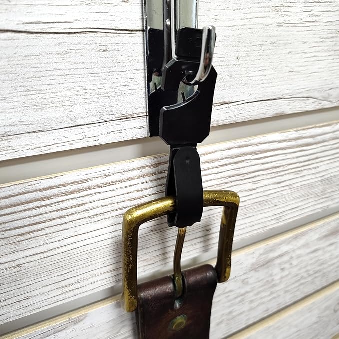 Black Belt Hangers for Retail - Economic Plastic Belt Hooks, 1000 Pack