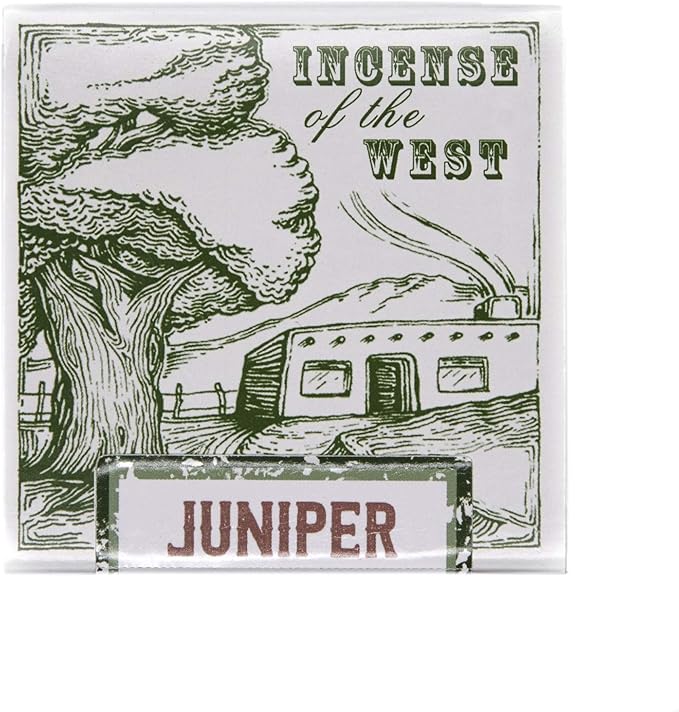 Incienso de Santa Fe - Juniper Natural Wood Incense Bricks Without Holder, 40 Count - Made in The USA