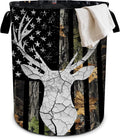 Hunting Camouflage Laundry Basket Foldable Oxford Cloth Tote Bag Laundry Hamper Clothes Storage Bucket Organizer For Bathroom/Laundry Storage/Bedroom 19.6x15.7 Inch