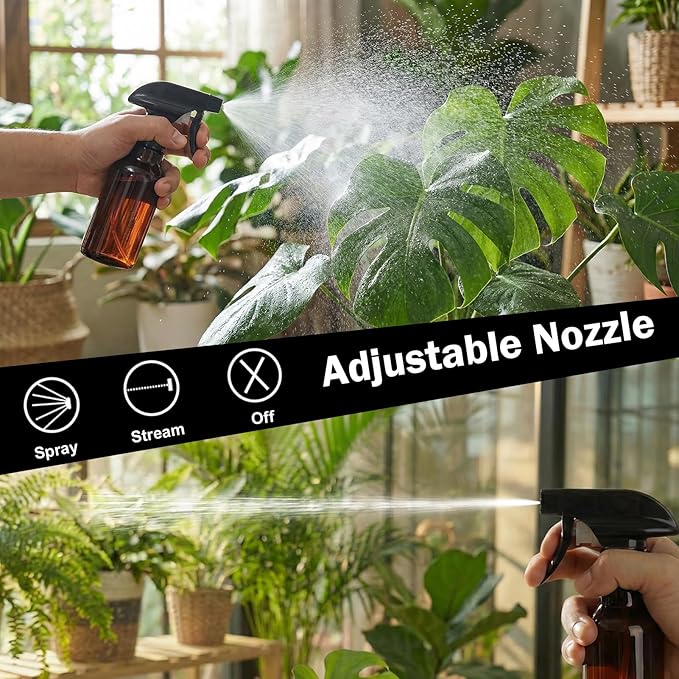 Spray Bottles 4oz/120ml Small Spray Bottle for Hair Plastic Mist/Stream Spraying Heavy Duty Empty Spray Bottles for Cleaning Solutions, Plants 1 Pack