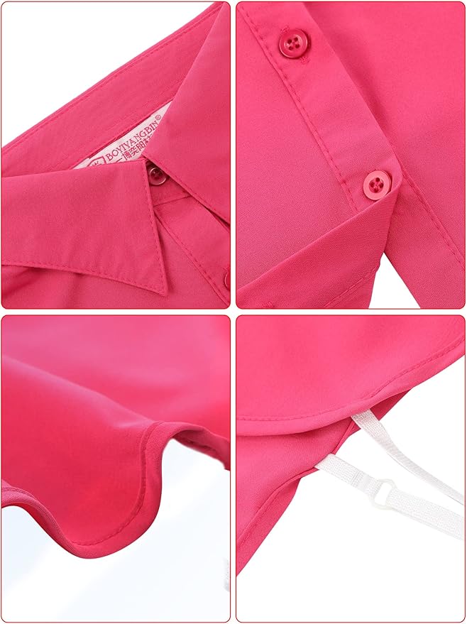 Syhood 4 Pcs Fake Collar Detachable False Dicky Collar Half Shirts Round for Women Outfits Halloween Costume Accessories