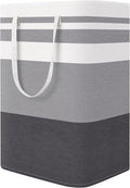 StorageRight Large Collapsible Laundry Basket Hamper with Easy Carry Handles，Freestanding Clothes Hampers for Laundry, Bedroom, Dorm, Towels, Toys, 75L, Gradient Grey