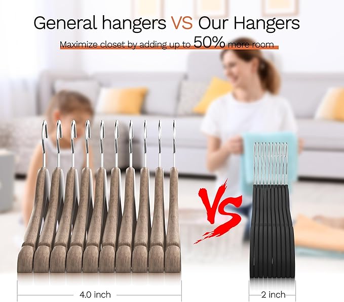 Black Velvet Hangers 20 Pack, Slim Space Saving Suit Hangers for Closet Organizer, Rotating Silver Hook, Non Slip Clothes Felt Hanger Heavy Duty for Coat,Shirt, Pants, Camisole, Dress