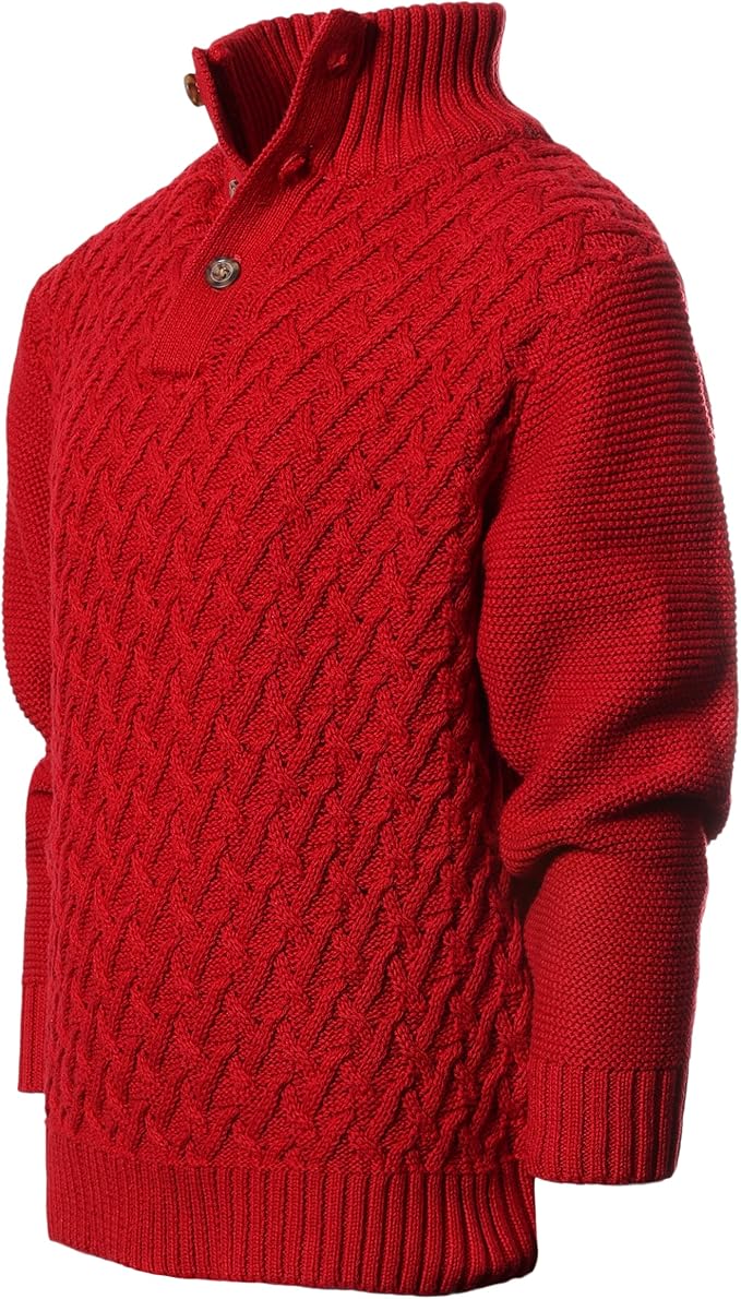 Gioberti Kids and Boys Mock Neck Pullover Knitted Sweater
