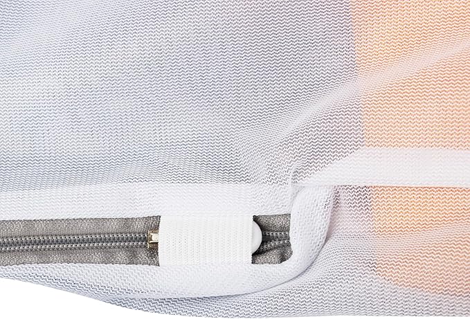 Muka 2 Pcs Mesh Laundry Bag with Handles, Side Widening, Large Opening with Zipper.-S