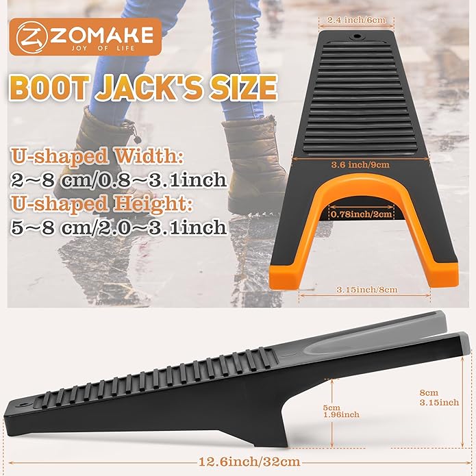 ZOMAKE Boot Jack, Cowboy Boot Remover Take Off Helper, Portable Bootjack Puller for Men Women