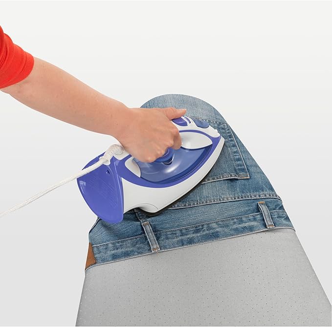 Brabantia Size B (49 x 15 inches) Replacement Ironing Board Cover with Durable Foam Layer (Metallized) Easy-Fit, 100% Cotton