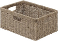 StorageWorks Large Wicker Baskets for Organizing, Seagrass Storage Basket with Built-in Handles for Pantry, Entryway, Living Room, 1 Pack