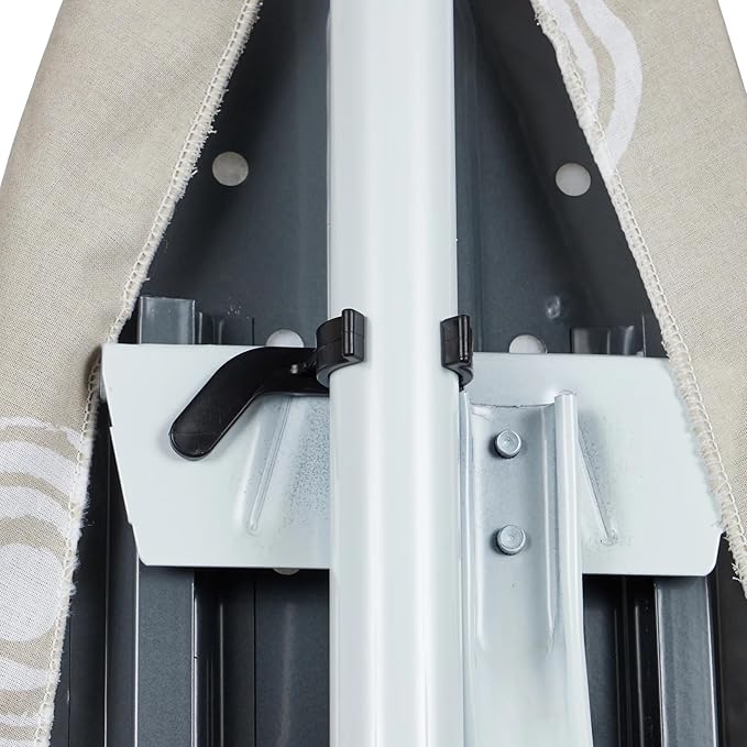 Adjustable Height T-Leg Ironing Board with Cotton Pad Cover - Foldable Home Use
