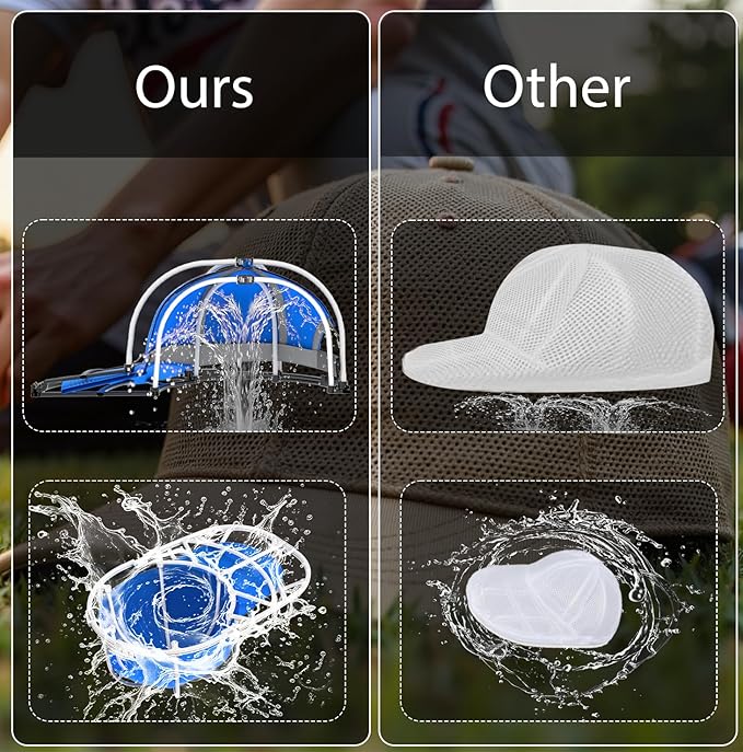 Hat Washer Cage for Washing Machine - Baseball Cap Cleaner Rack, Ball Cap Washing, Dishwasher Safe, Perfect for Cleaning and Protecting Hats in Dishwasher (White 2Pack (Assembly))