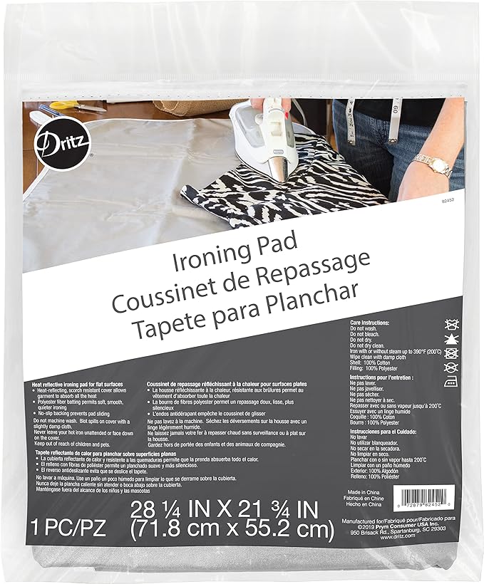 Dritz Clothing Care Ironing Pad, No-Slip backing