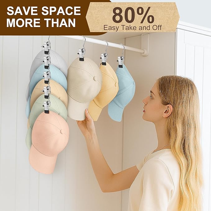 Myfolrena Hanger Clips for Hanging Heavy Duty Clothes Hooks Clips 18pc Clothes Pins for Closet,Clips with Hooks Metal Laudry Hooks for Pants,Boot,Hat,Leggings,Jeans,Shoes