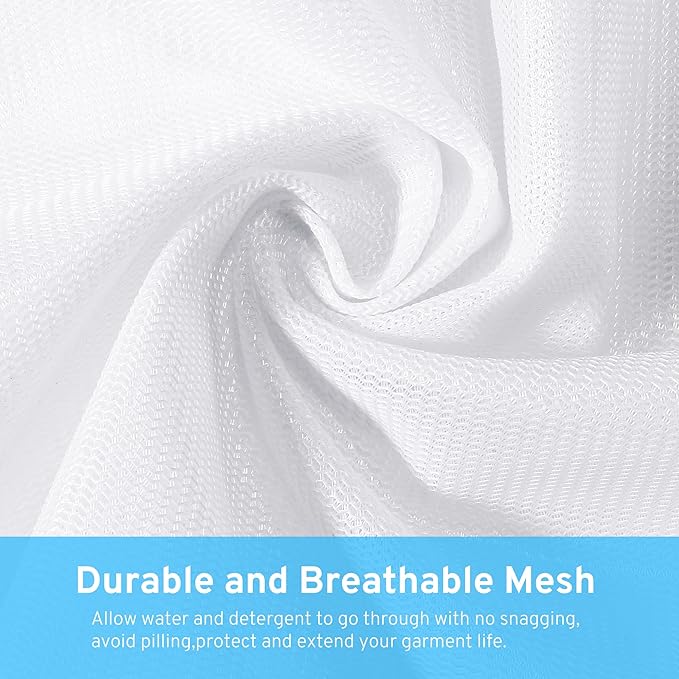7 Pack 7 Size Mesh Laundry Bags Set for Delicates with AUTO-Lock Zipper, Lingerie Bags for Washing Delicates, Laundry Bags Mesh Wash Bags, Delicates Laundry Bag for Jeans,Blouse,Stocking,Bra
