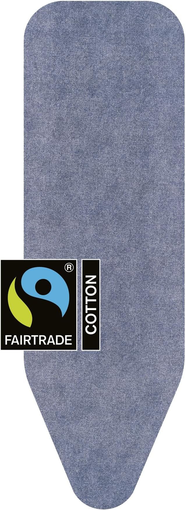 Brabantia Size B (49 x 15 inches) Replacement Ironing Board Cover with Thick Foam & Felt Padding (Denim Blue) Easy-Fit, 100% Cotton