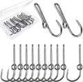 10PCS/20PCS Fishing Hook Hat Pins for Hat,Fish Hook Hat Clip for Hat Tie Clasp Fashion Trend Hat Decoration Gold Balck