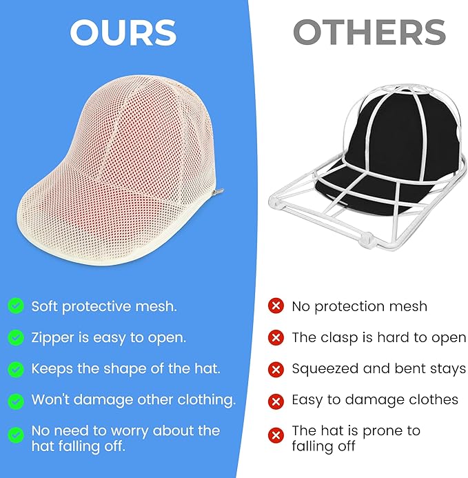 Hat Washer Cage Hats Cleaner, Cap Cleaner Baseball caps for Washing Machine or Dishwasher