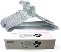 Wire Metal Clothes Hangers 200 Pack for Standard Size Shirts, Pants, Skirts, Space Saving, Non Slip,18 Inch 14.5 Gauge Ultra Thin Standard Dry Cleaner Coated Steel (200, White)