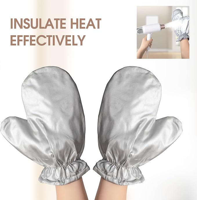 Newbealer 2 PCS Garment Steamer Ironing Glove, Anti Steam Heat Resistant Protective Gloves for Clothes Steamers, Replacement Accessories