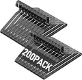 SPECILITE Wire Metal Clothes Hangers Bulk 200 Pack for Standard Size Suits, Coats, Shirts, Pants, Skirts, Space Saving, Non Slip,16 Inch 12 Gauge Ultra Thin, Black
