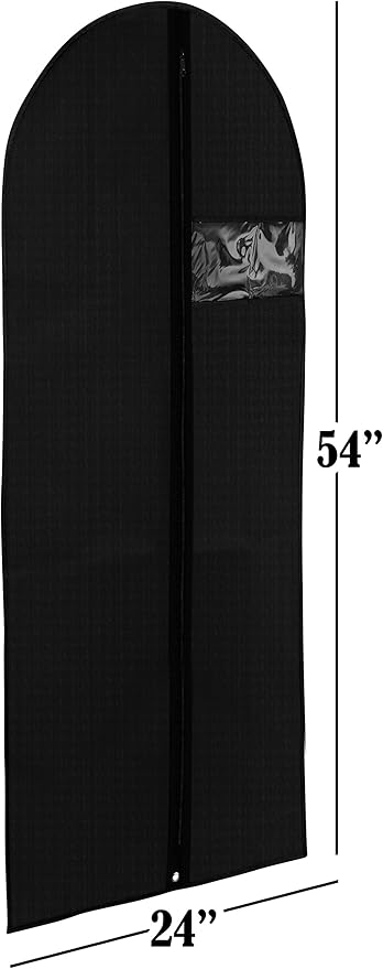 Handy Laundry Fabric Garment Bag - Protect Your Clothing While Traveling and Dust Free While Hanging in Your Closet. These Bags are Ideal for Coats, Suits, Dresses or Gowns - Set of 2 (24 X 54 Inches)
