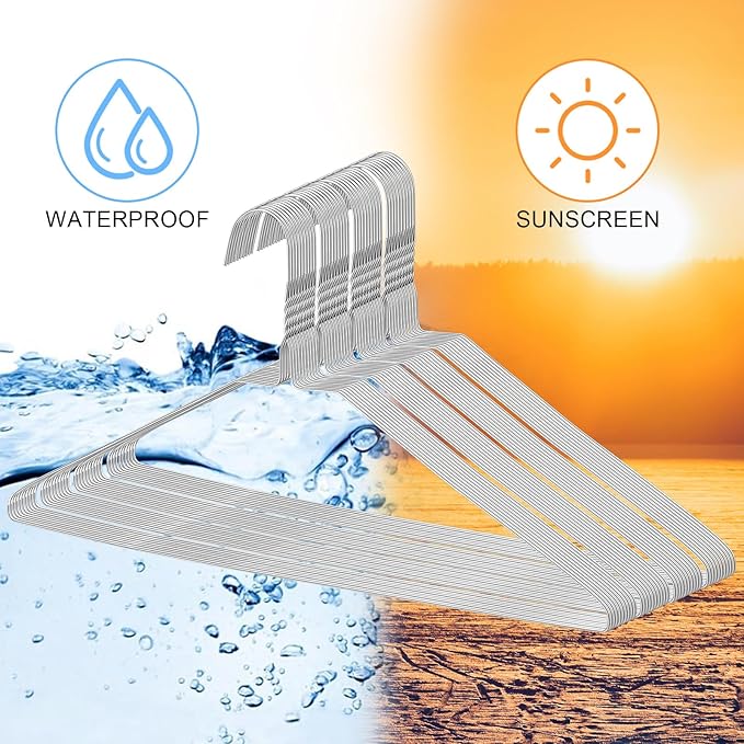 120 Pcs Wire Hangers Bulk 17.7" Dry Cleaner Hangers, Suit Holders for Home Caped Clothing (Silver)