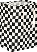 Checkered Laundry Basket Foldable Kids Hamper Storage Bins Women Waterproof Organizer Toy Box Large Canvas for Home/Dorm/Kitchen/Pet/Office/Closet/Shelf/Living Room Decor Baskets