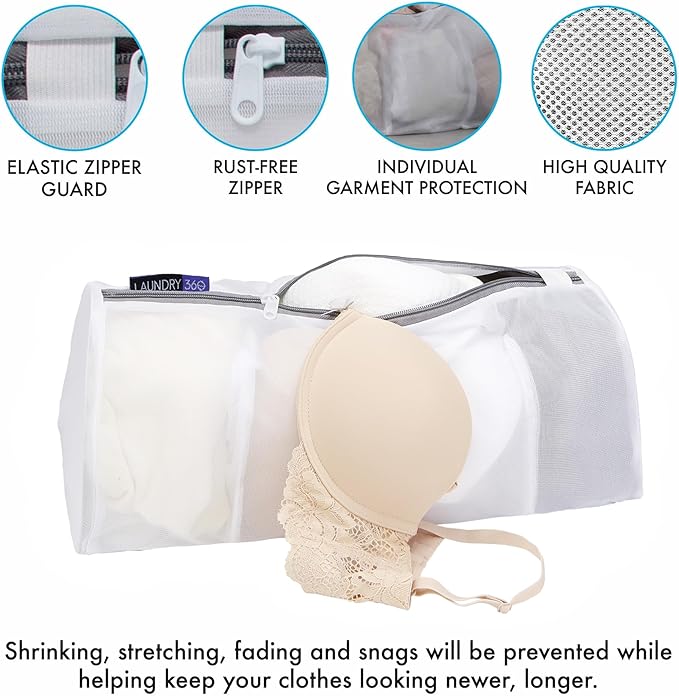 4 Compartment Hosiery Wash Bag