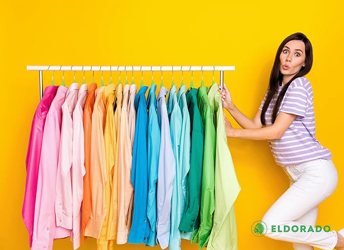 Eldorado Non-Slip Adult Hangers, Multicolor, for Everyday Use Value Packs (Lime Green, 200)