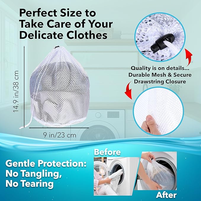 Hat Washer Cage Set – Baseball Cap Washer for Washing Machine or Dishwasher, Protects Flat & Curved Hats, 1 Pack White + Shoe Washing Machine Bag (Grey) & Mesh Laundry Bag