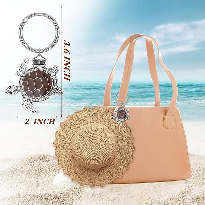 2Pcs Hat Clip for Travel on Bag - Turtle Beach Cruise Essentials Accessory for Handbag Backpack Luggage Purse Travel