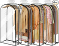 Garment Bags for Hanging Clothes 40” Long,Ultra Clear Suit Bags for Closet Storage, Moving Organization, Travel Covers with 10" Gussets for Coat, Dress, Shirt and Sweater - 4 PCS