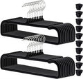 Velvet Pants Hangers 20 Pack,Premium Non Slip Velvet Hangers,Thin Space Saving Slim Clothes Hangers with 360° Swivel Hook,13.77inch