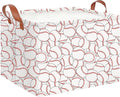 CLOCOR Rectangular Storage Basket Empty,Gift Basket,Waterproof Storage Bin with Handles,Room Decor(Stacked Baseball)